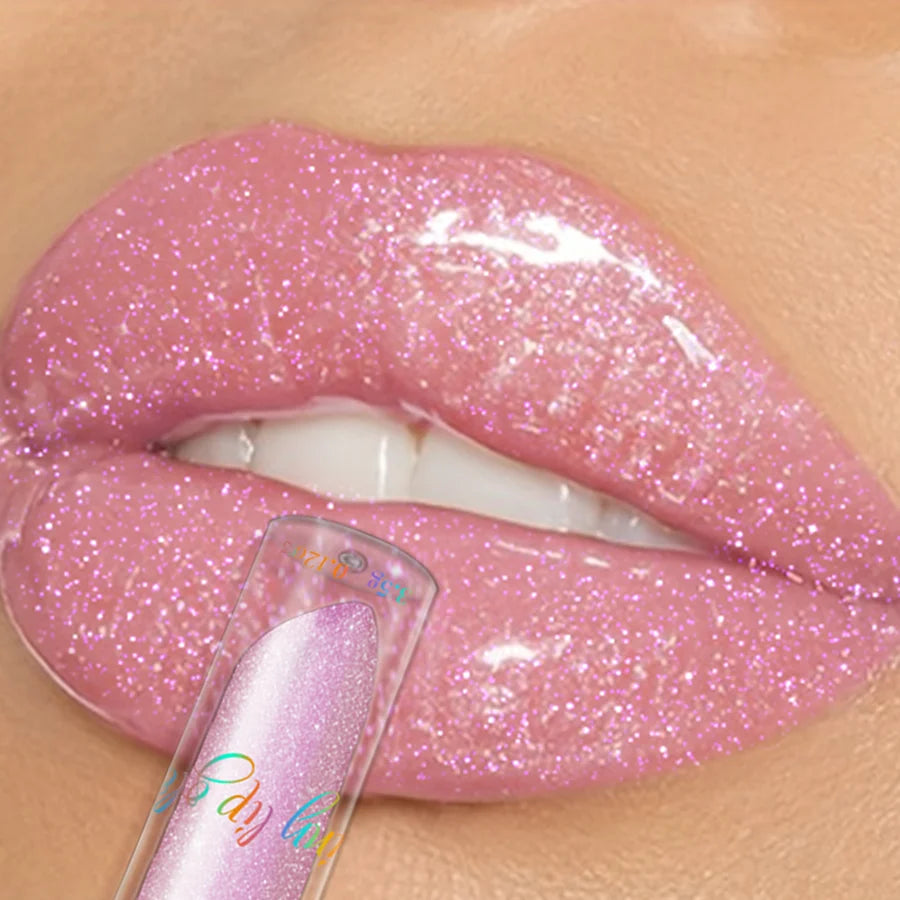 Diamond Shimmer Glitter Lip Gloss β Sparkling, Moisturizing & Long-Lasting (9 Colors)