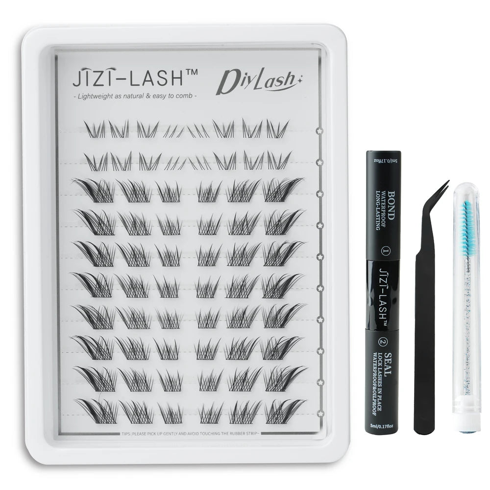 Individual Cluster Eyelashes – C Curl, 3D Mink Style, Wispy & Fluffy