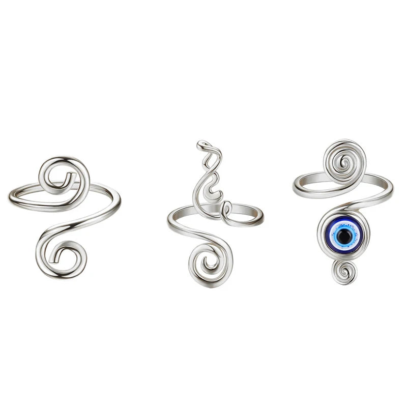 3pcs Adjustable Toe Rings – Summer Beach Foot Jewelry
