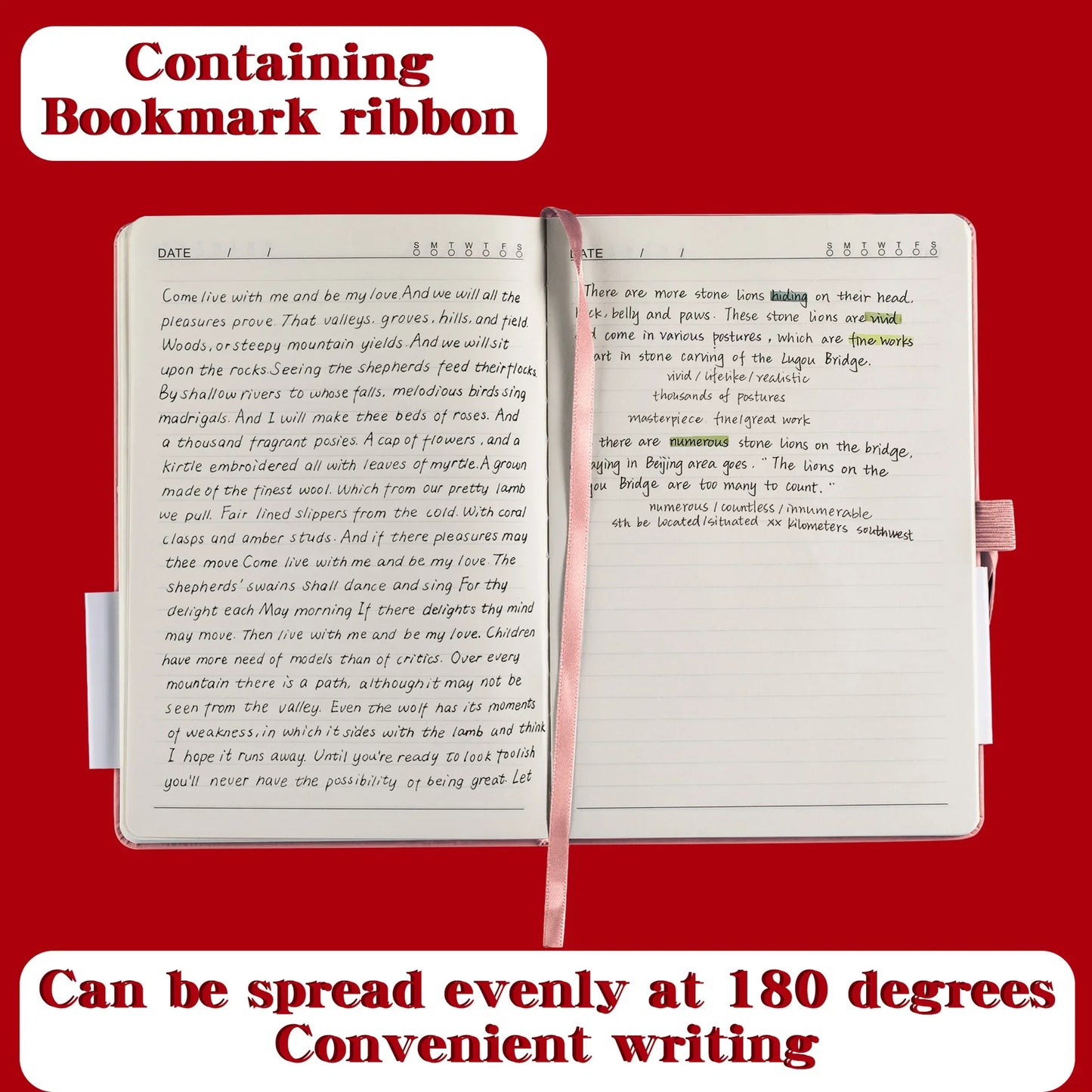 A5/A6 Strap Notebook – Sketchbook, Journal & Writing Pad for School or Office