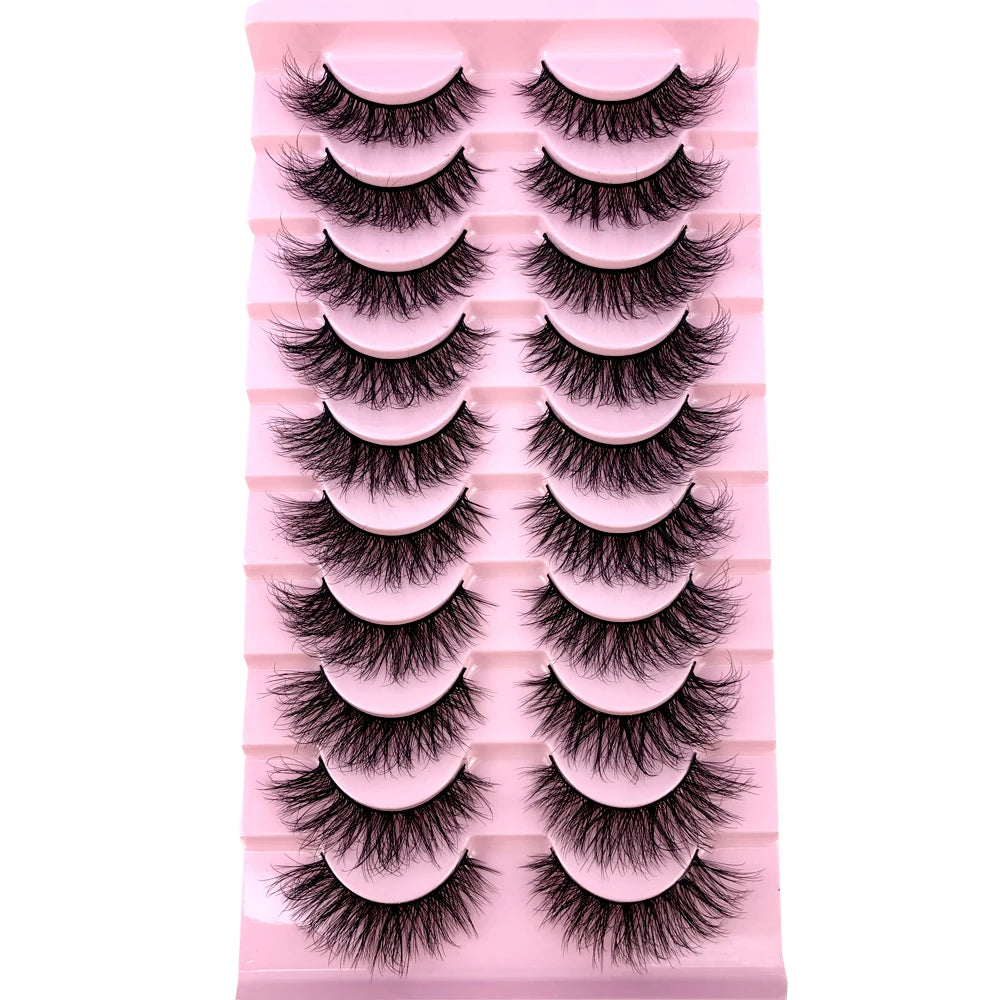 3D Mink-Effect False Eyelash Set – Soft, Fluffy & Full of Volume