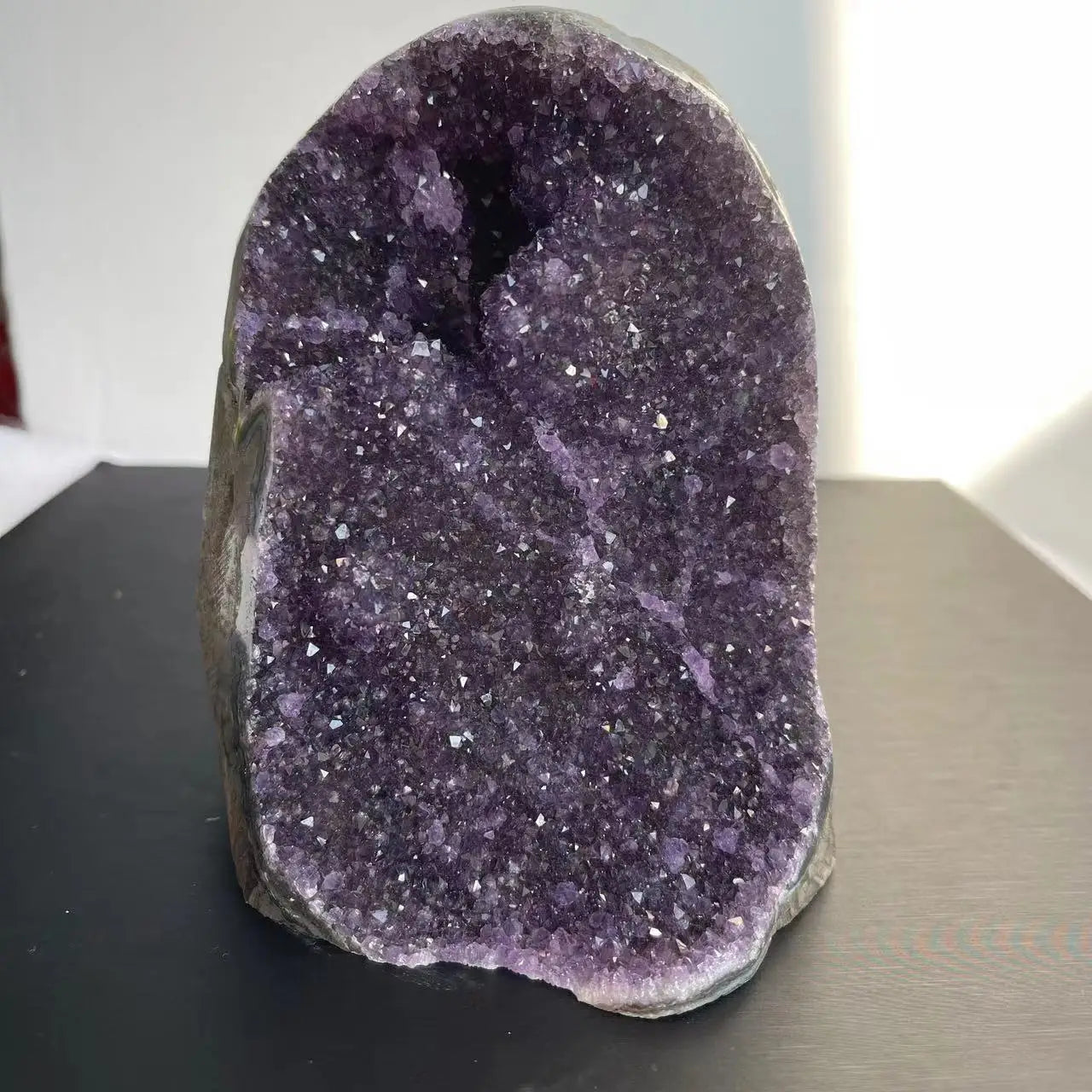 Natural Amethyst Crystal Cluster – Raw Quartz Geode Healing Stone for Home Décor & Feng Shui