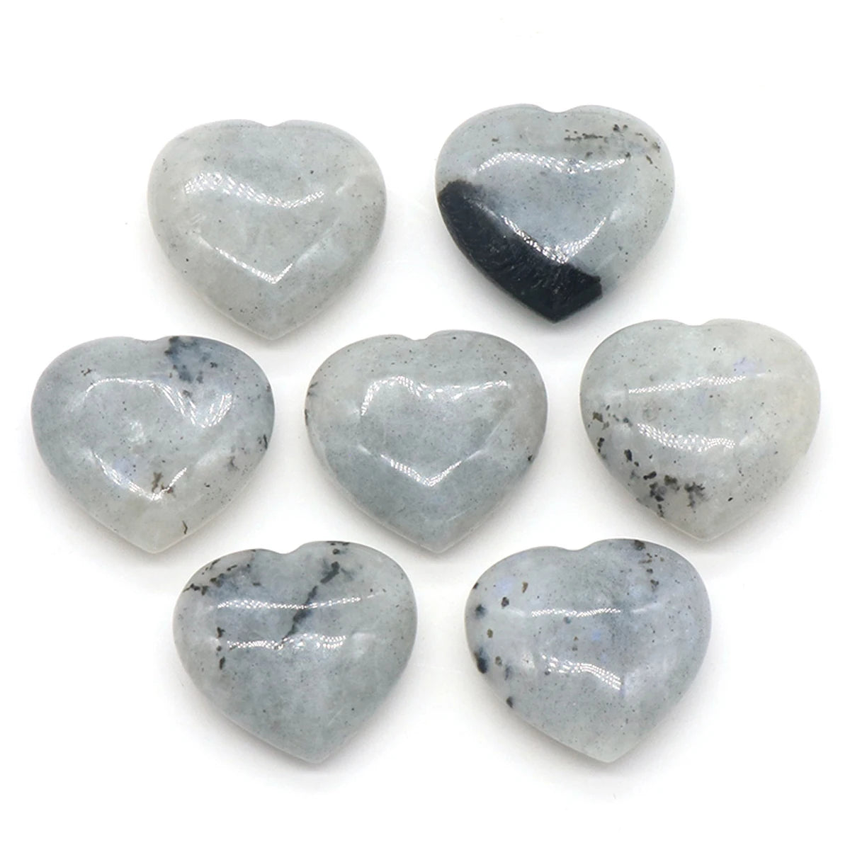 Natural Stone Heart Crystals – Rose Quartz, Amethyst & Gemstone Ornaments