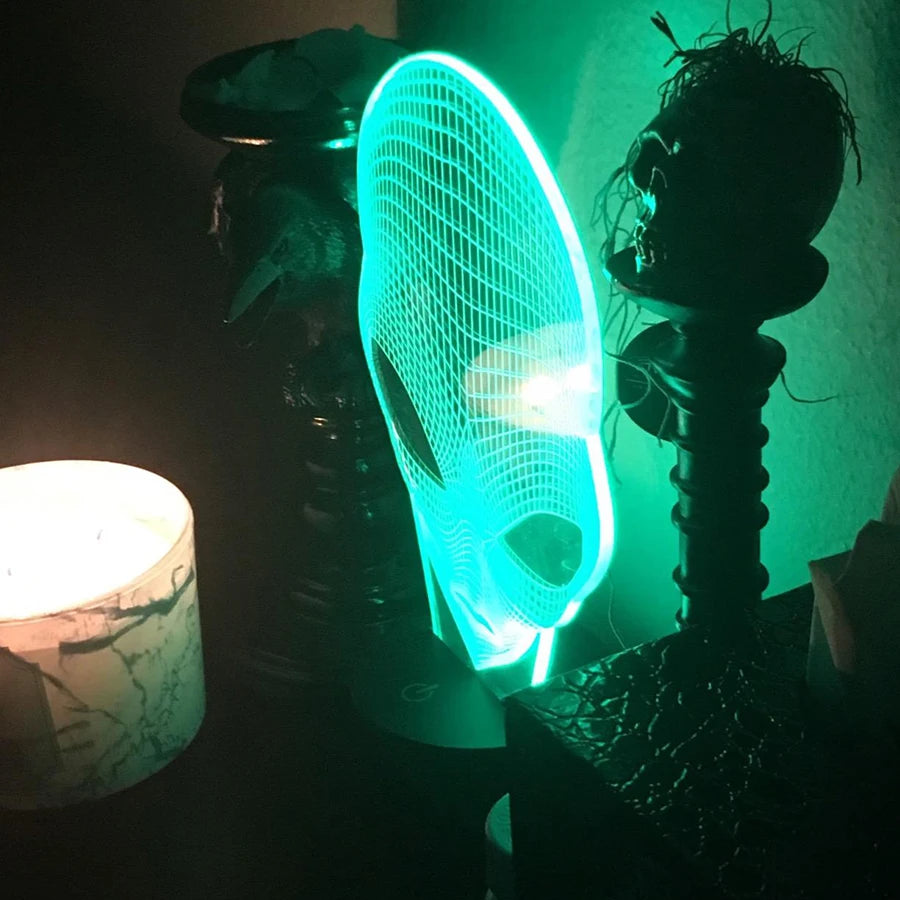 3D Illusion Alien Lamp – Color Changing Night Light