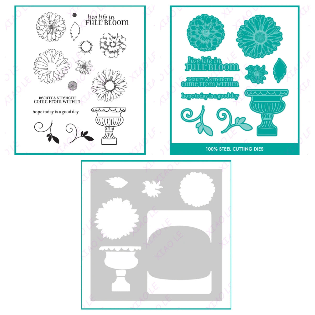 Holiday & Birthday Wishes Metal Cutting Dies – DIY Craft & Scrapbooking Stencils