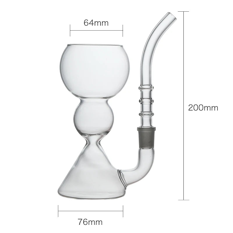 Inmeet Absinthe Glass – Heat-Resistant Borosilicate Cocktail Cup with Straw