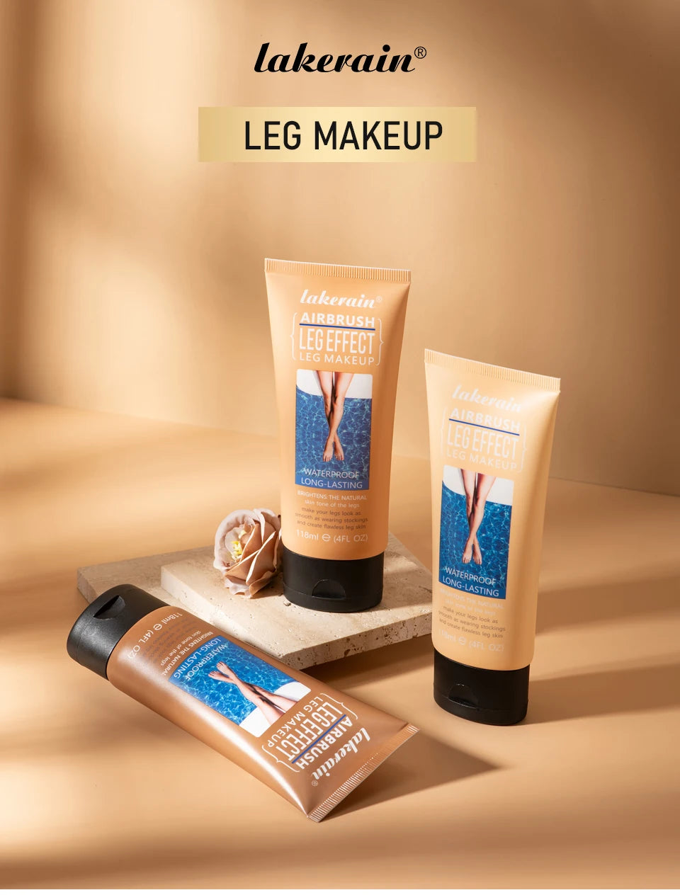 Waterproof Body & Leg Makeup Lotion – Medium Bronze Foundation Cream (118g)