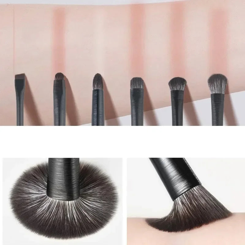 Professional Makeup Brush Set – Natural Fiber Brushes for Face & Eyes (6–10pcs)