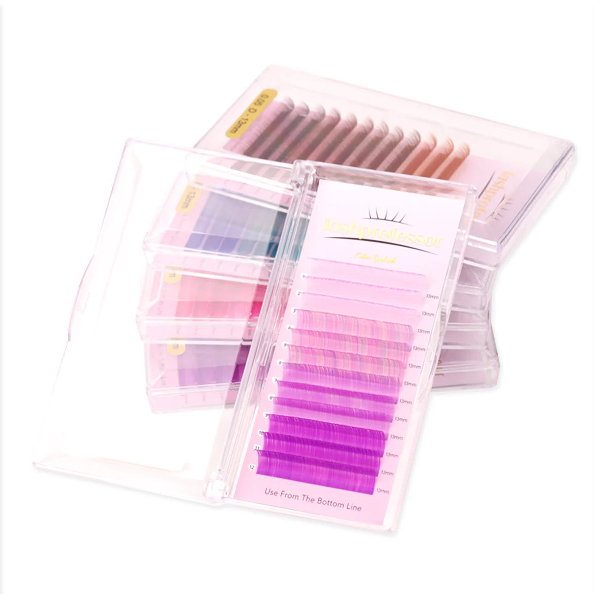 Colored Classic Eyelash Extensions – Soft, Natural & High-Quality Lashes