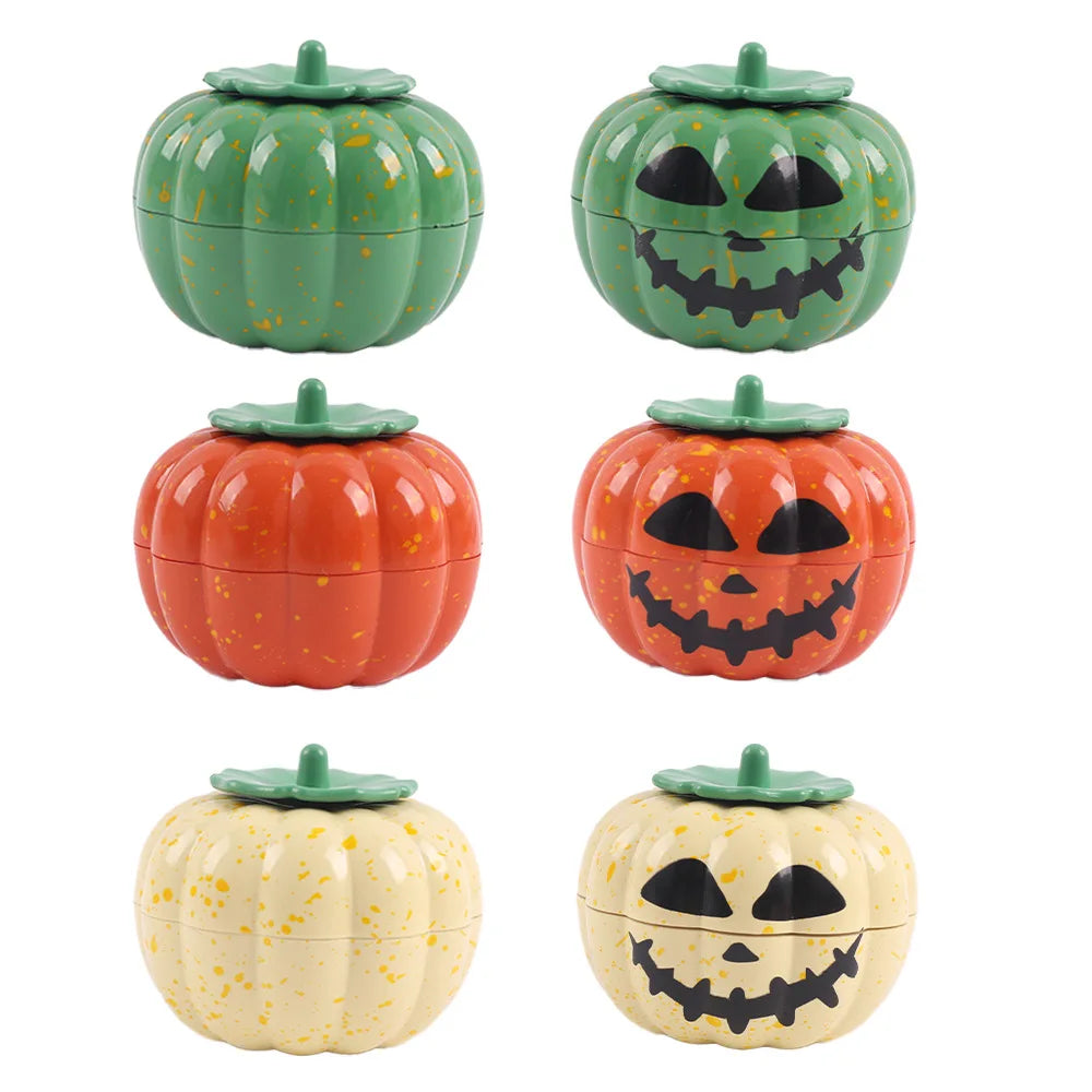 Pumpkin Spice Grinder – 3-Layer Metal Herb Grinder for Kitchen & Holiday Use
