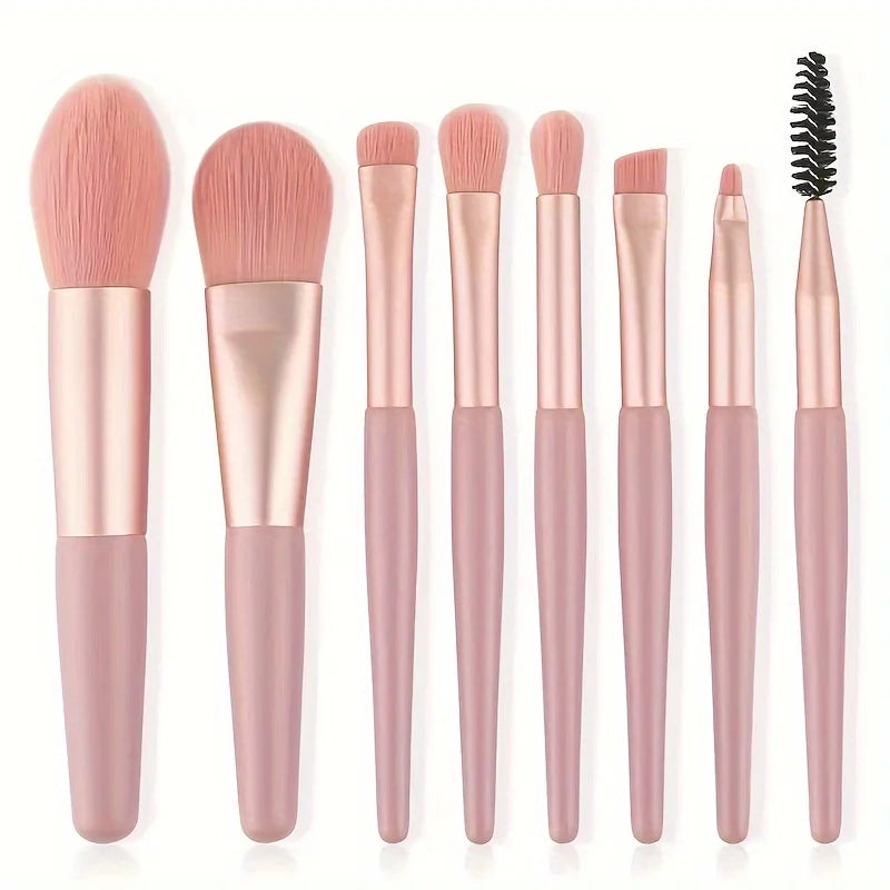 8/20-Piece Eye Makeup Brush Set – With Optional Sponges & Puffs