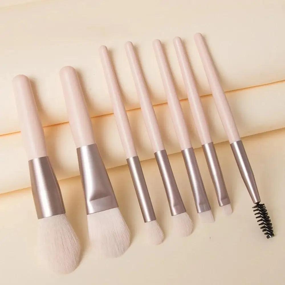 8-Piece Makeup Brush Set – Soft & Fluffy Blending Tools