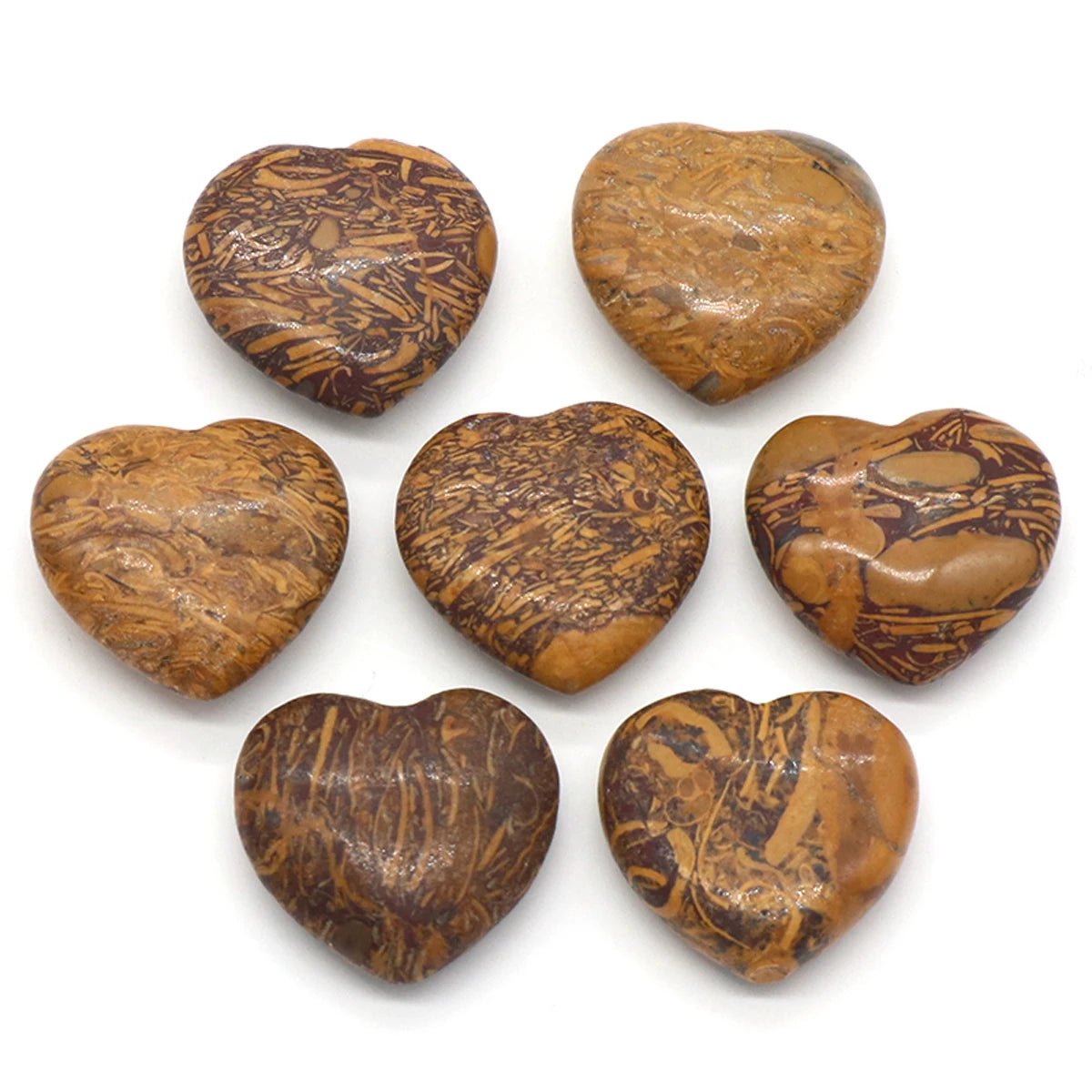 Natural Stone Heart Crystals – Rose Quartz, Amethyst & Gemstone Ornaments
