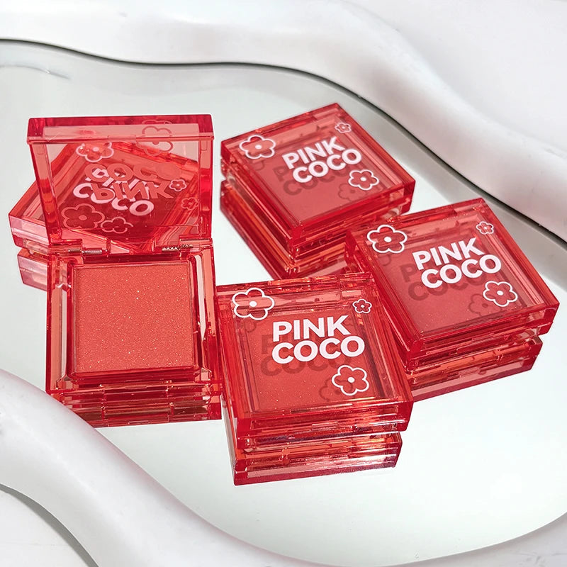 🌸 PINKCOCO Fine Shimmer Tipsy Blush – Multi-Use Soft Mist Glow