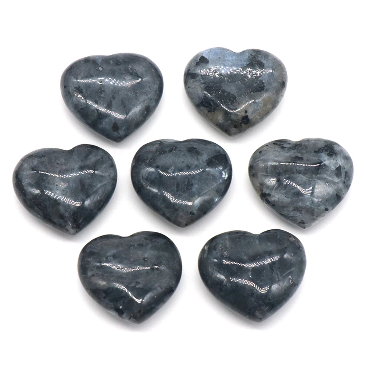 Natural Stone Heart Crystals – Rose Quartz, Amethyst & Gemstone Ornaments