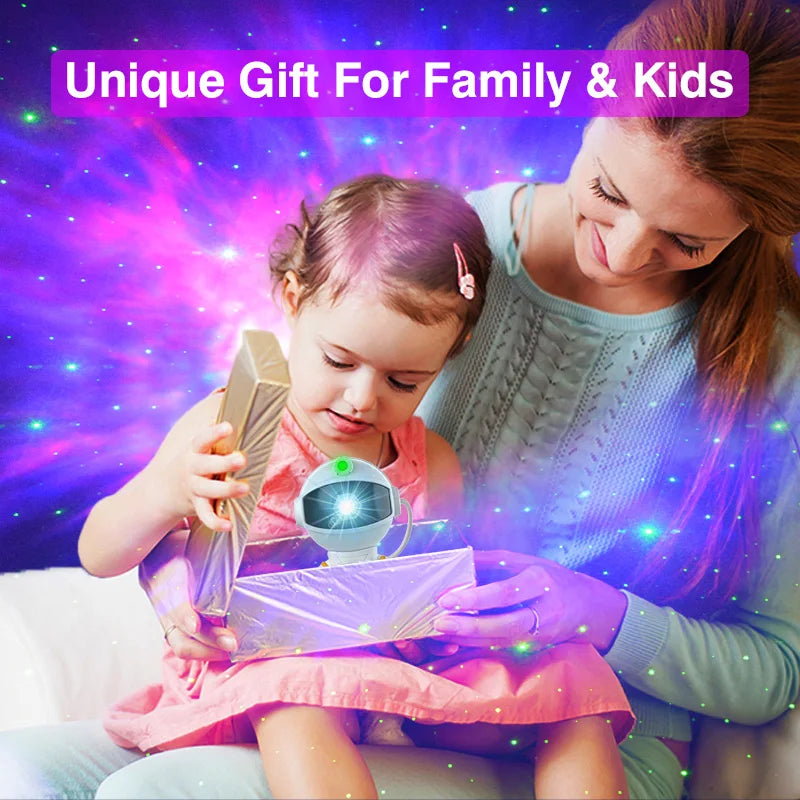 Astronaut Galaxy Projector – Starry Nebula Night Light