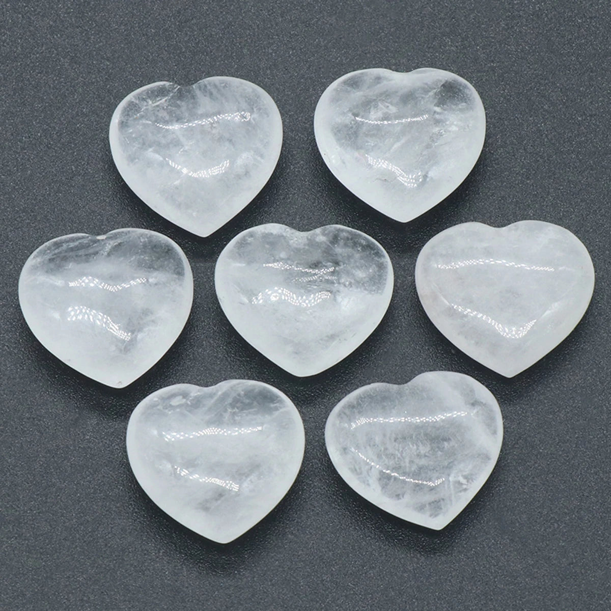 Natural Stone Heart Crystals – Rose Quartz, Amethyst & Gemstone Ornaments