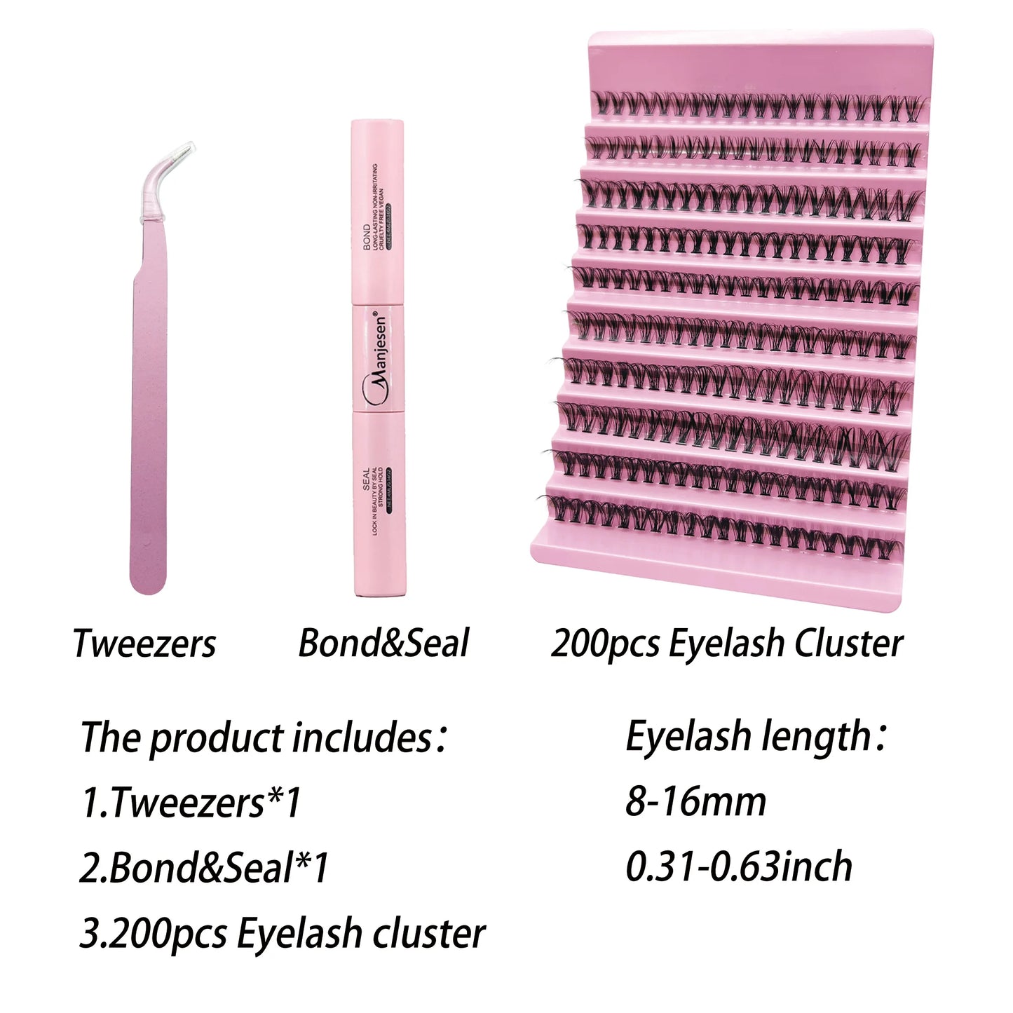 240PCS DIY Lash Cluster Extension Kit – Salon Look, At-Home Ease
