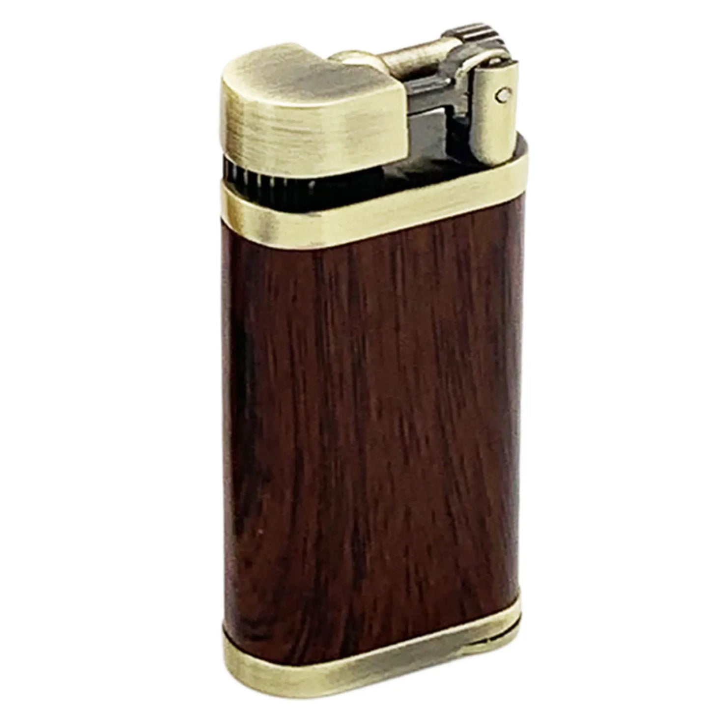 Vintage Oblique Fire Pipe Lighter – Metal Reusable
