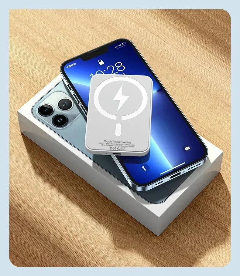 50000mAh Magnetic Wireless Power Bank – Fast Charging Portable Battery Pack