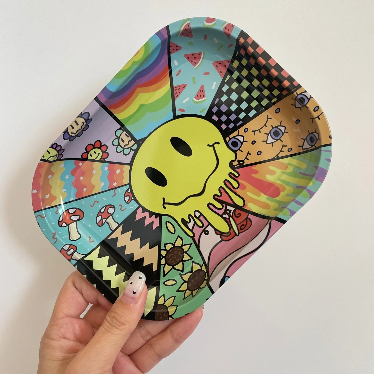 7×5.5 Inch Portable Rolling Tray
