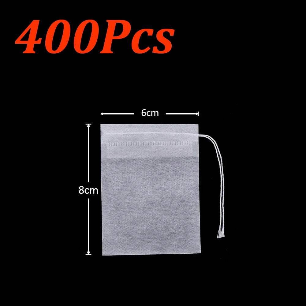 Disposable Tea Filter Bags – Empty Drawstring Paper Pouches for Loose Tea, Herbs & Coffee (100–1000PCS)