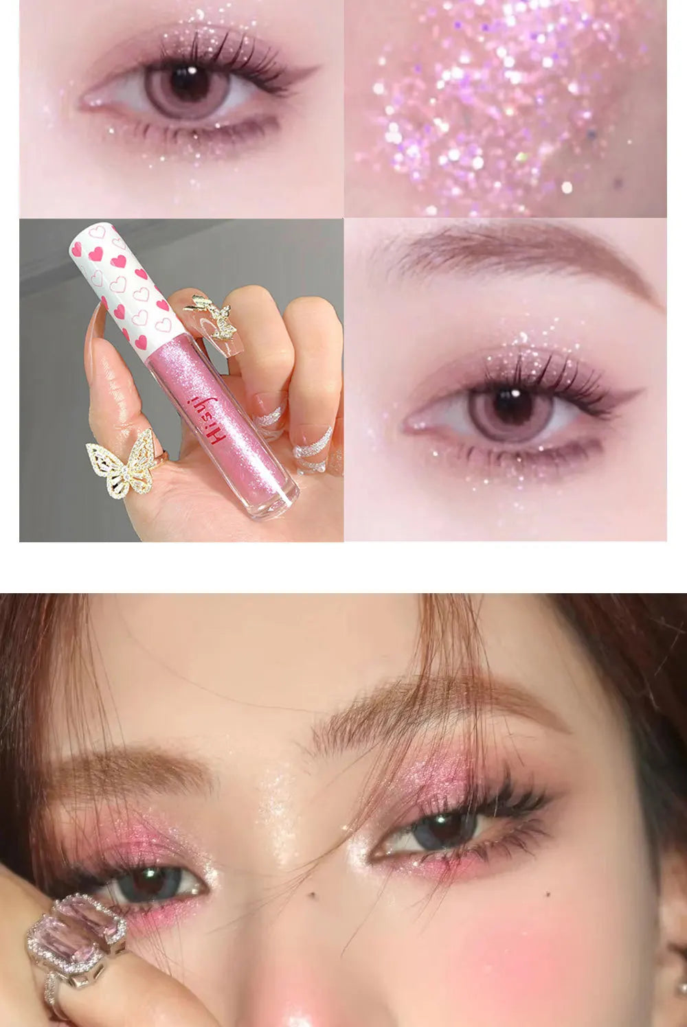 6 Colors Glitter Liquid Eyeshadow