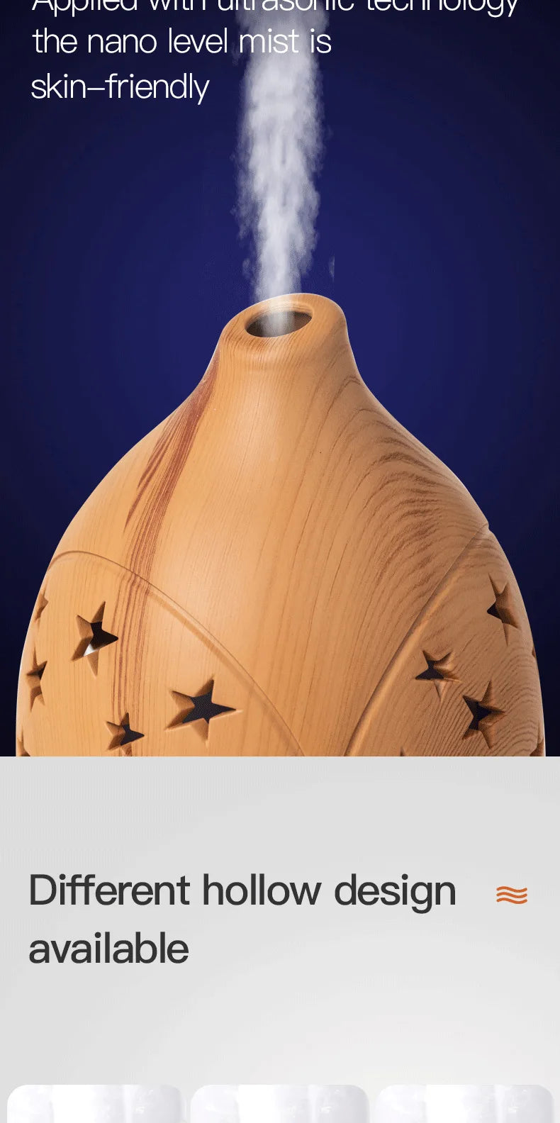 Ultrasonic Essential Oil Diffuser – 100ml LED Aromatherapy Humidifier with Adjustable Mist Modes