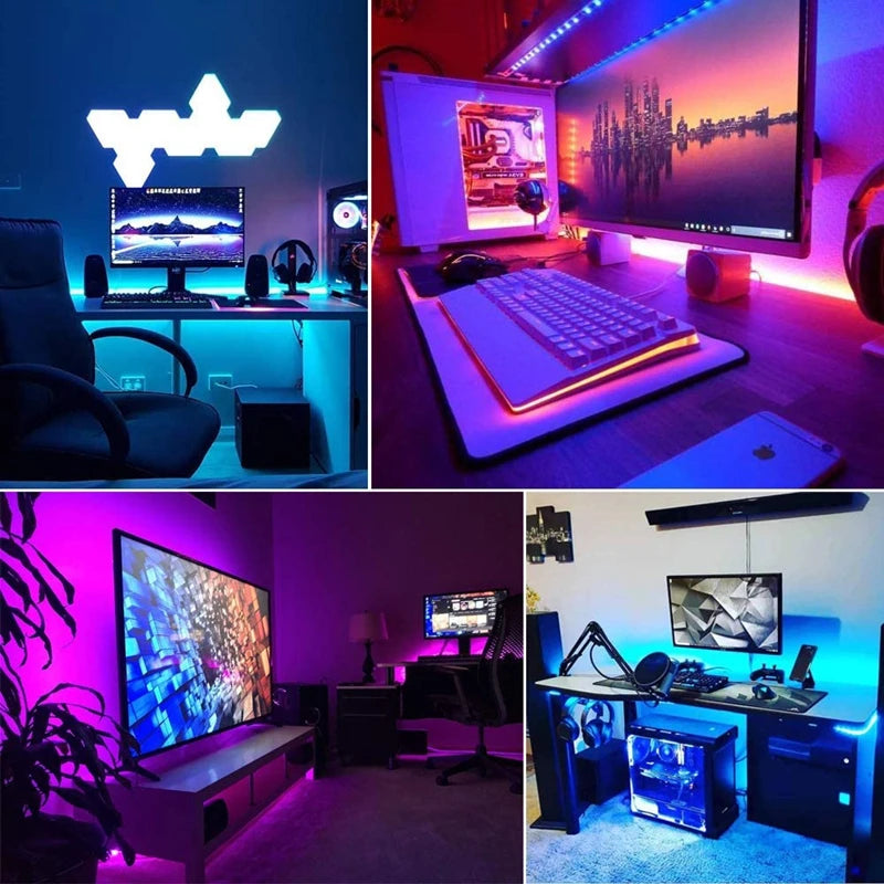 USB 5V RGB LED Strip Lights – TV Backlight with App Control