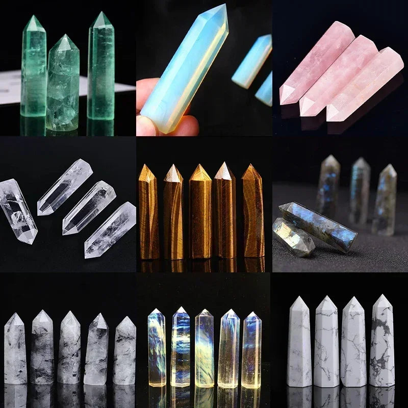 Natural Crystal Point Wand – Healing Stones & Witchcraft Décor