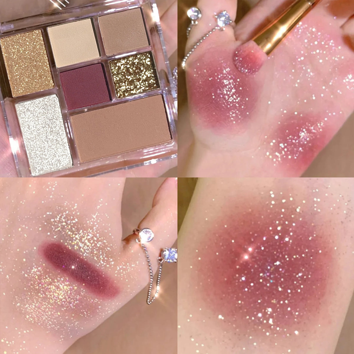 Seven-Color Earth Tone Eyeshadow Palette