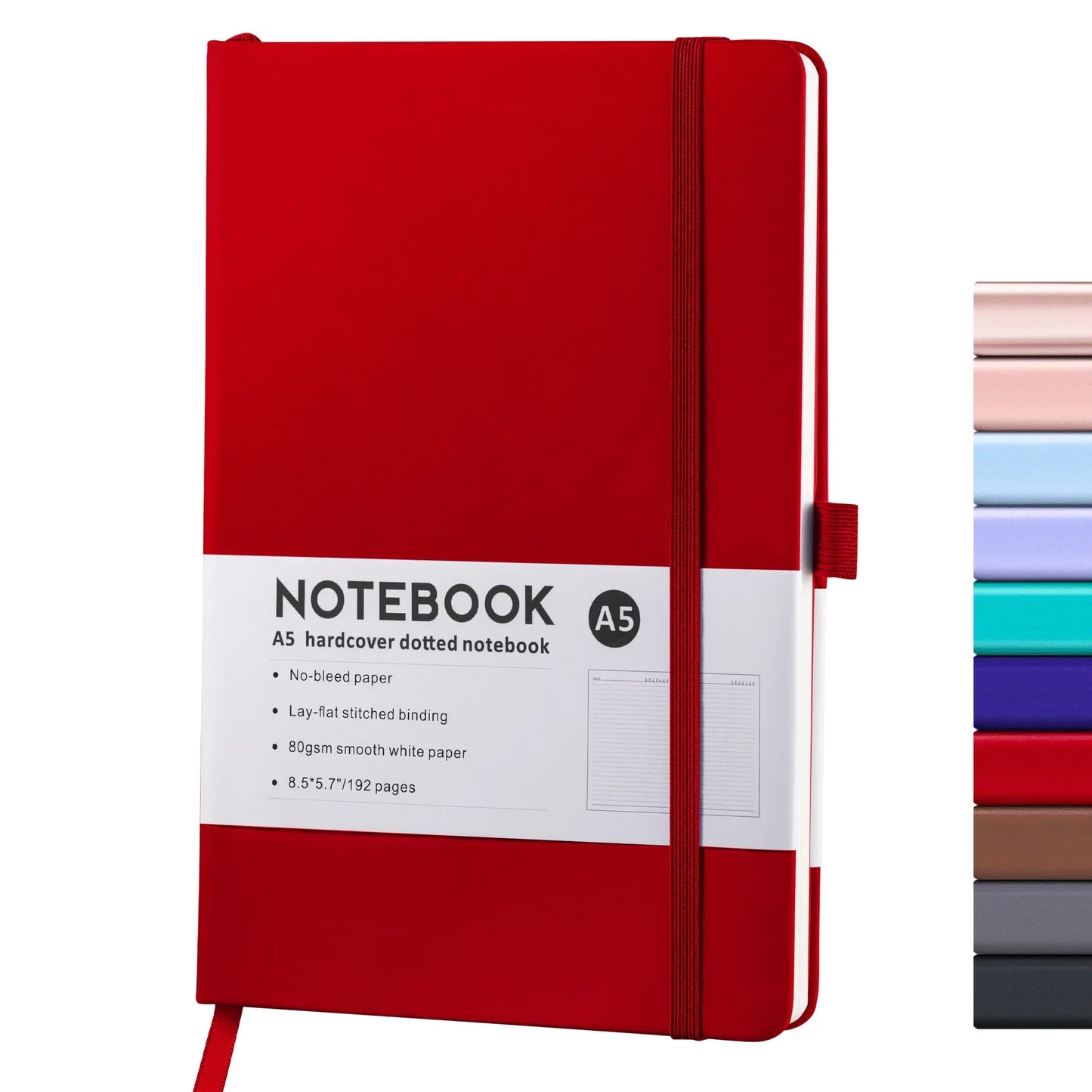 A5/A6 Strap Notebook – Sketchbook, Journal & Writing Pad for School or Office