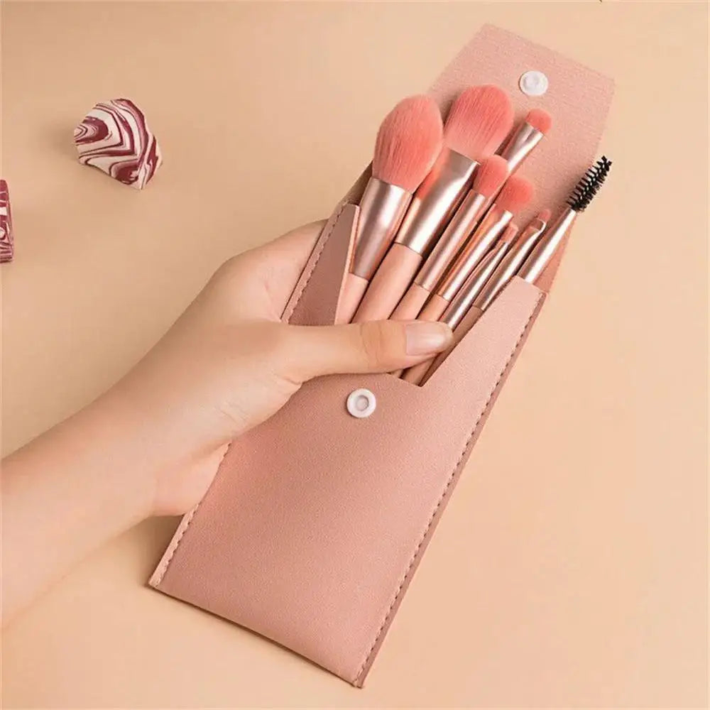 8-Piece Makeup Brush Set – Soft & Fluffy Blending Tools