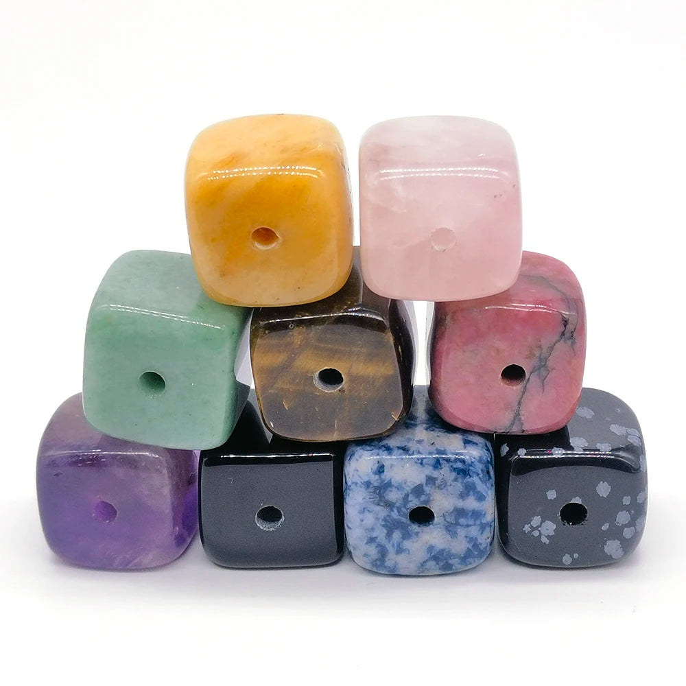 Square Crystal Incense Holder – Natural Stone Censer Base for Sticks & Coils