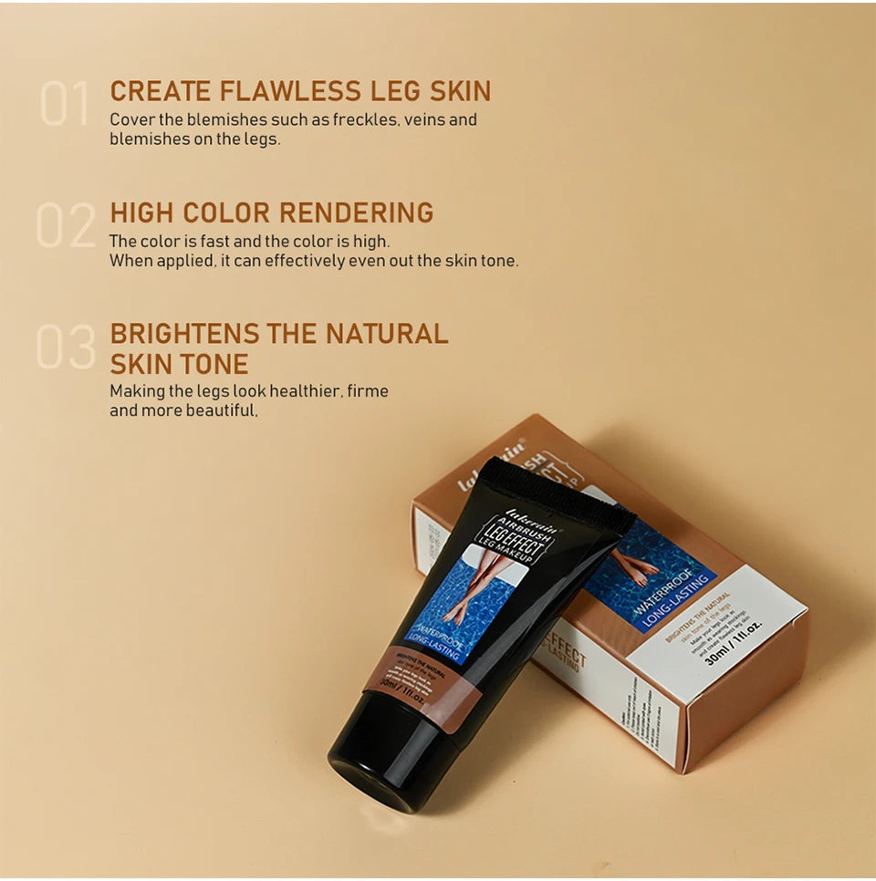 Waterproof Body & Leg Makeup Lotion – Medium Bronze Foundation Cream (118g)