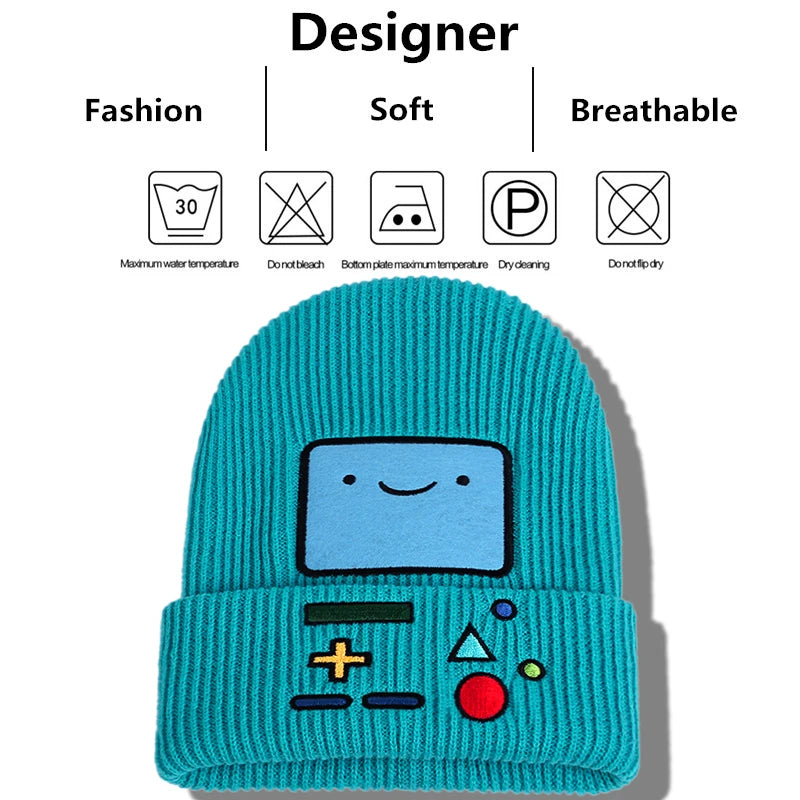 Adventure-Ready Cartoon Beanie – Unisex Winter Warmth!