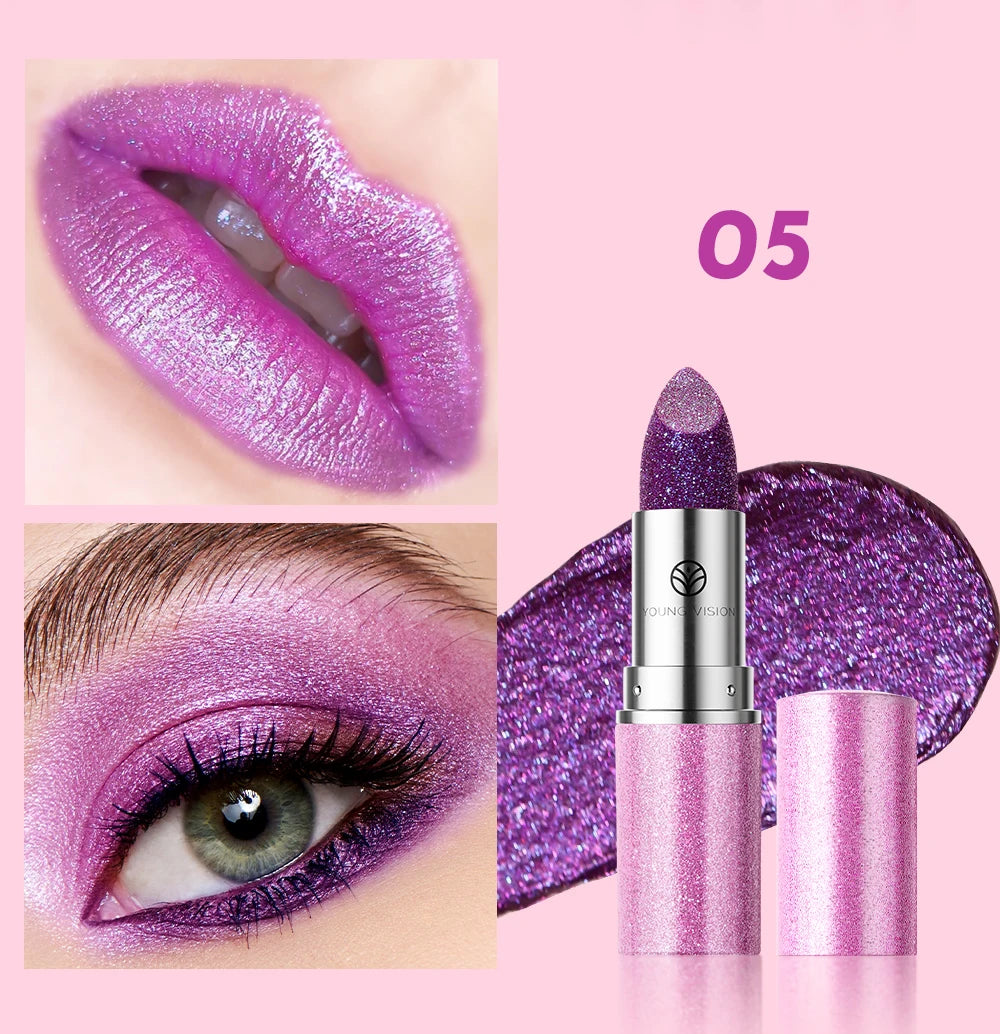 YOUNG VISION Color-Changing Pearl Lipstick – Flash, Glow & Go!