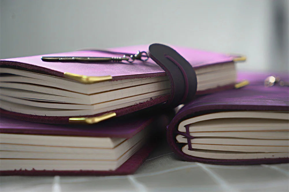 Genuine Leather Refillable Travel Journal – Handmade Retro Diary & Sketchbook