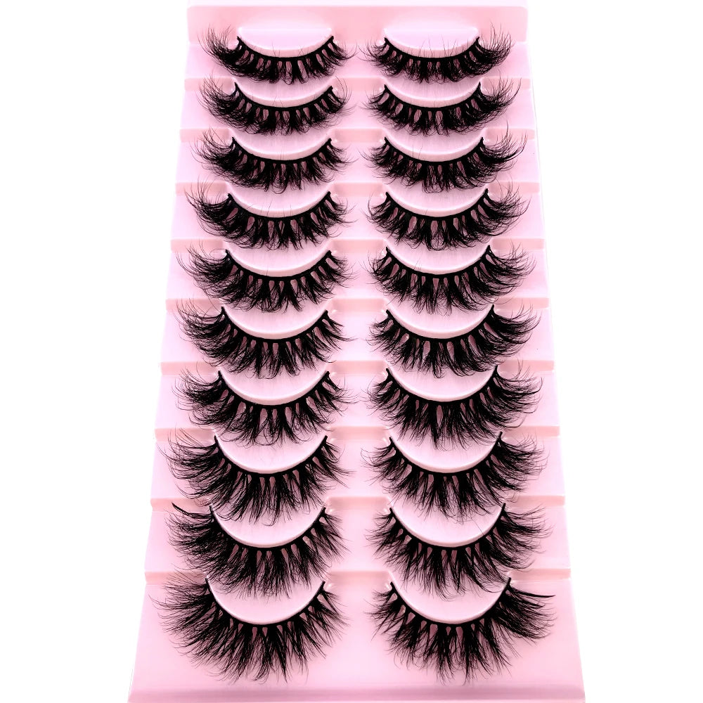 3D Mink-Effect False Eyelash Set – Soft, Fluffy & Full of Volume