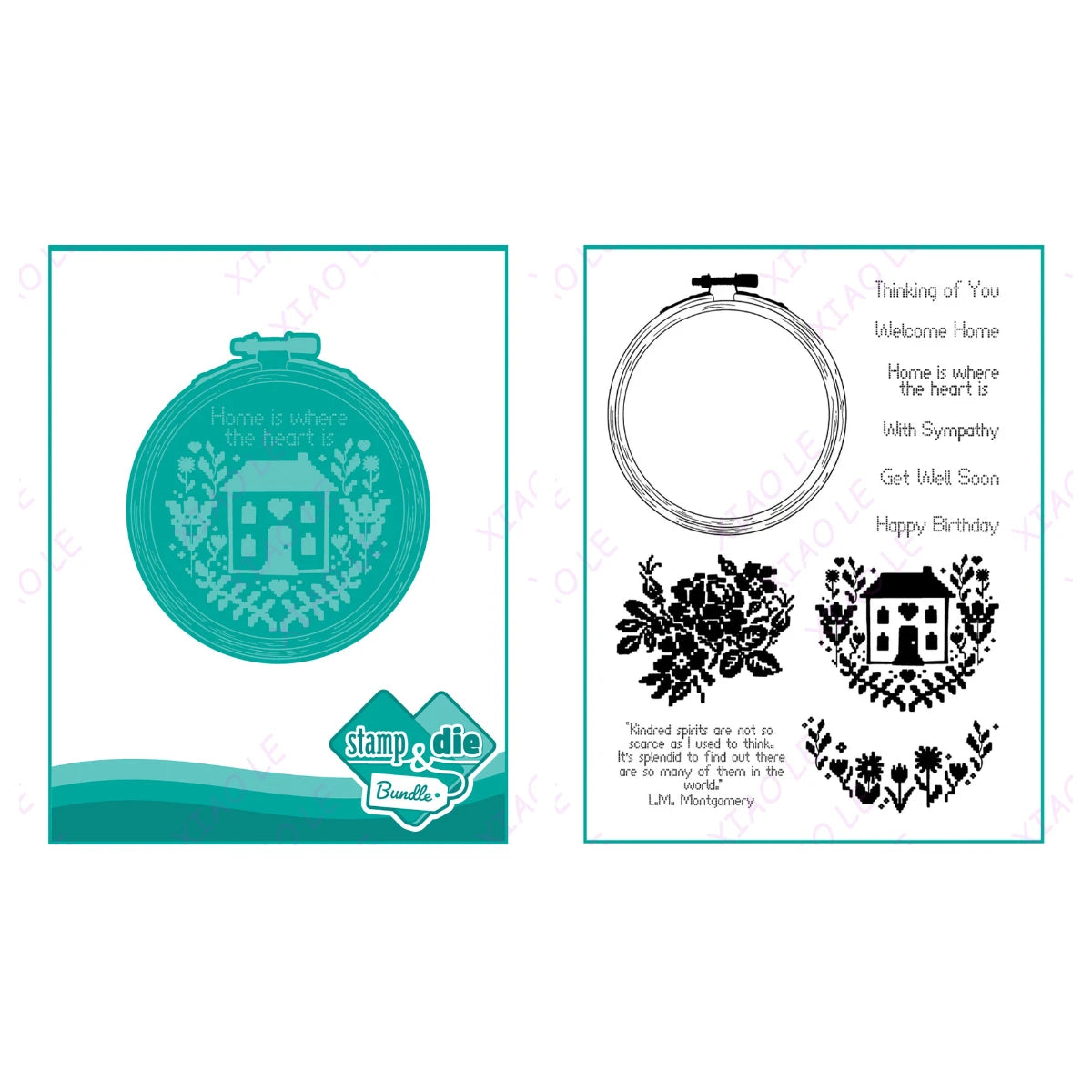 Holiday & Birthday Wishes Metal Cutting Dies – DIY Craft & Scrapbooking Stencils