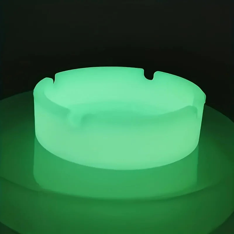 Luminous Silicone Gel Tray – Glow-in-the-Dark Circular Organizer