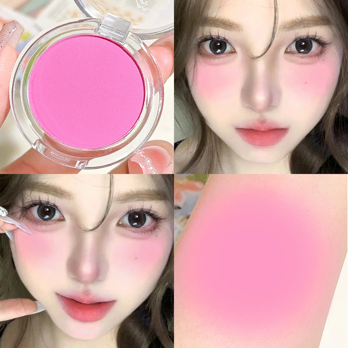 Monochrome Matte Blush – Natural Finish & Soft Glow
