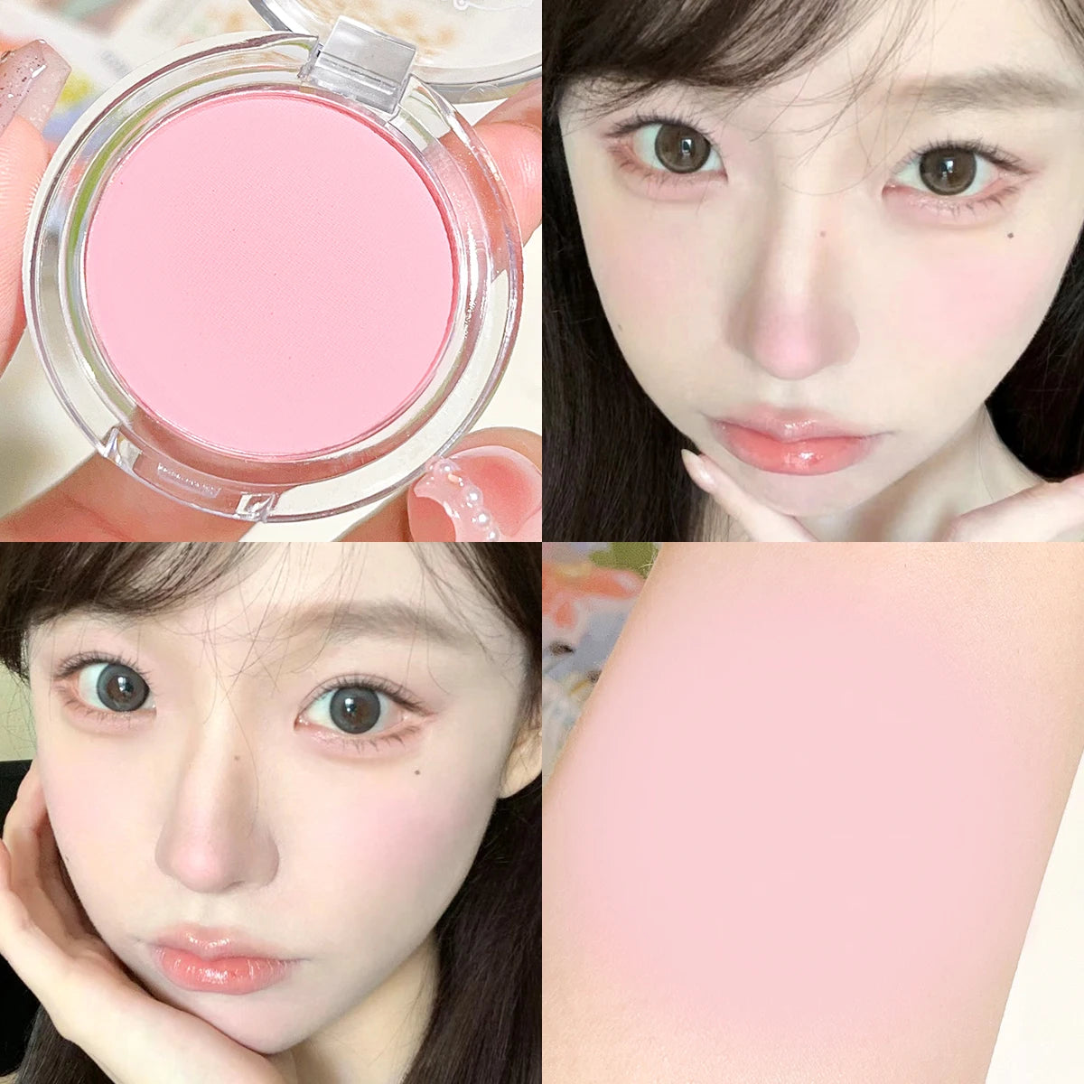 Monochrome Matte Blush – Natural Finish & Soft Glow