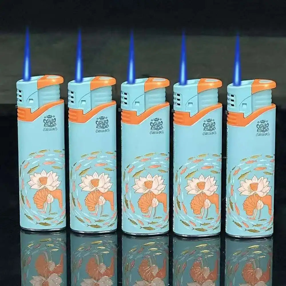5PCS Jet Torch Flame Lighter Set – Windproof Refillable Butane Gadgets