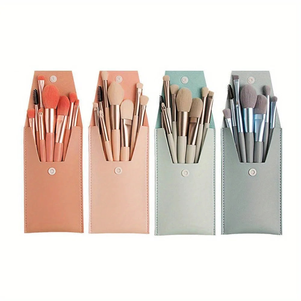 8-Piece Makeup Brush Set – Soft & Fluffy Blending Tools