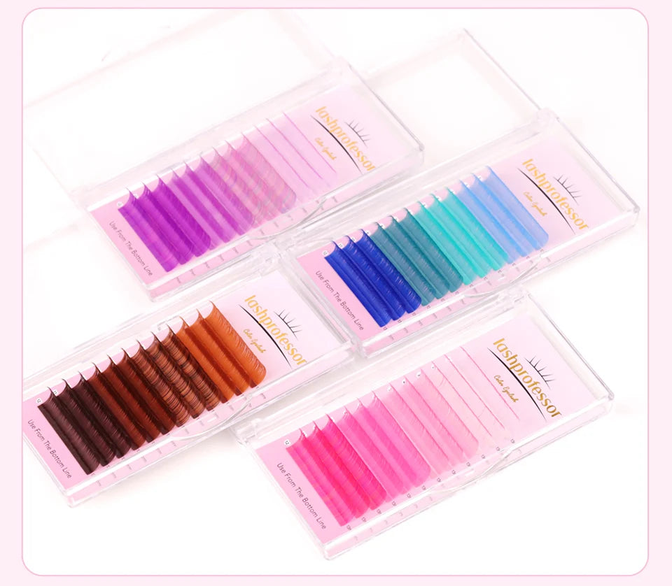 Colored Classic Eyelash Extensions – Soft, Natural & High-Quality Lashes