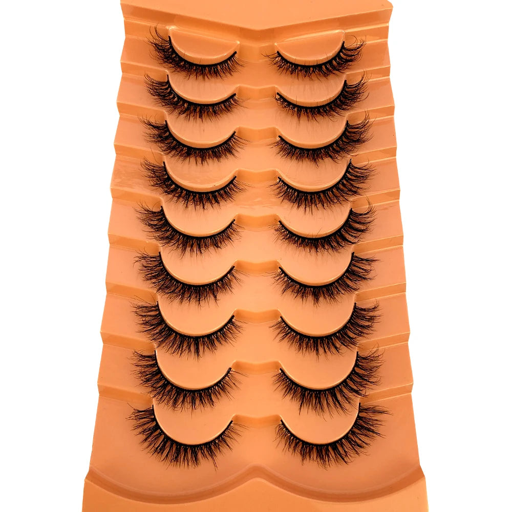 3D Mink-Effect False Eyelash Set – Soft, Fluffy & Full of Volume