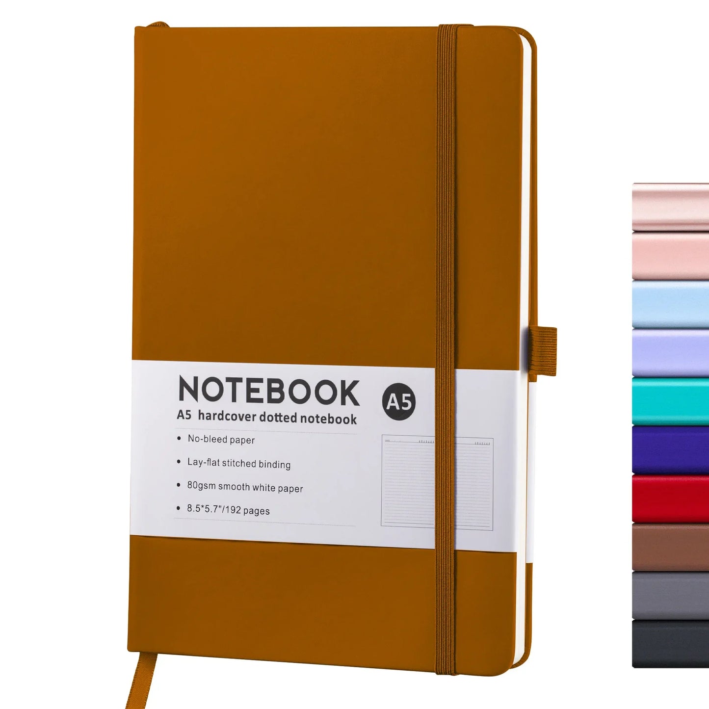 A5/A6 Strap Notebook – Sketchbook, Journal & Writing Pad for School or Office