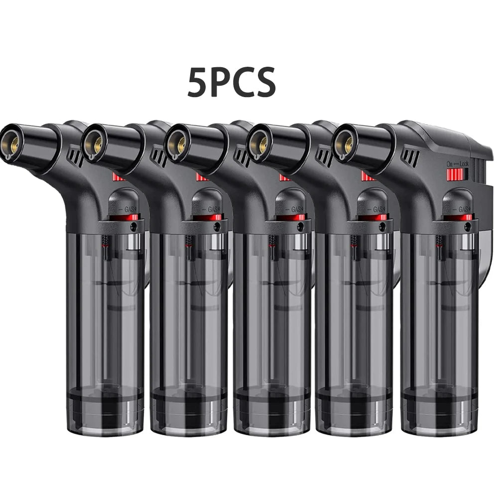 8-Pack Torch Lighters – Windproof Butane Gas Flame Gadgets for Kitchen & Outdoor Use (2025 New)