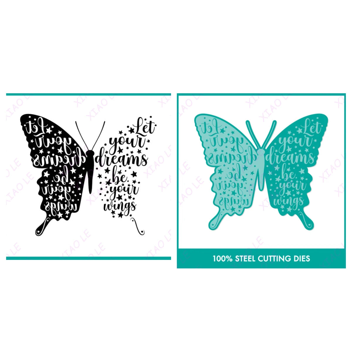 Holiday & Birthday Wishes Metal Cutting Dies – DIY Craft & Scrapbooking Stencils